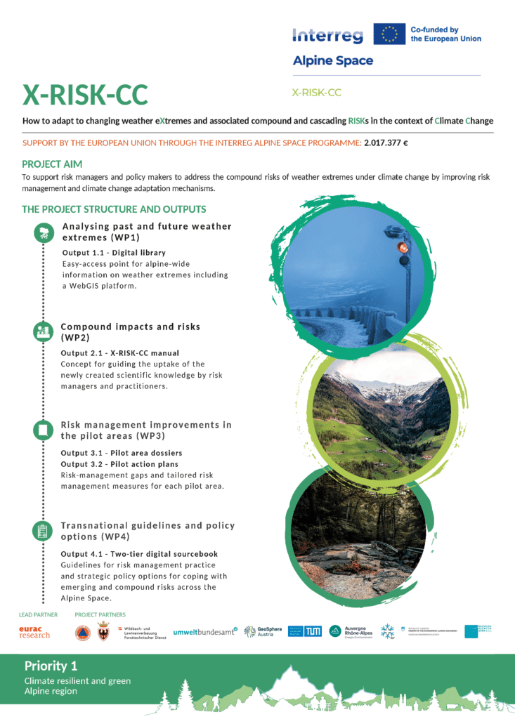 Projet X-RISK-CC – Pôle Alpin d'études et de recherche pour la ...